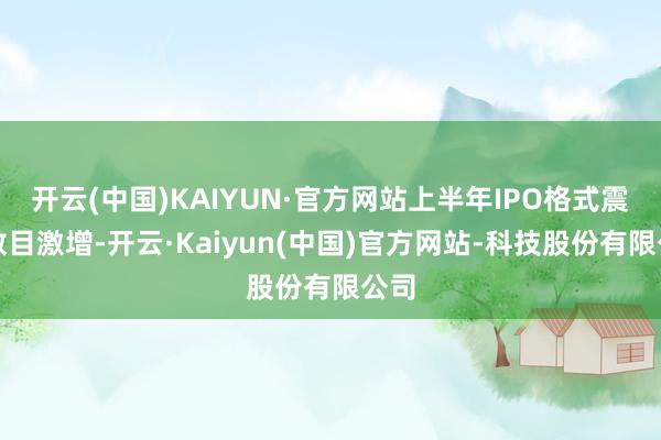 开云(中国)KAIYUN·官方网站上半年IPO格式震悚数目激增-开云·Kaiyun(中国)官方网站-科技股份有限公司