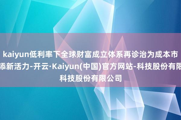 kaiyun低利率下全球财富成立体系再诊治为成本市集增添新活力-开云·Kaiyun(中国)官方网站-科技股份有限公司