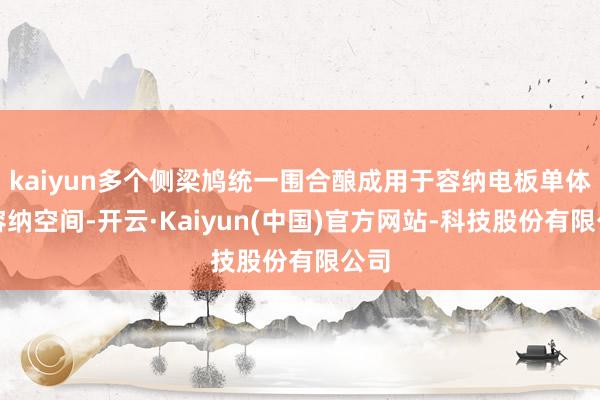 kaiyun多个侧梁鸠统一围合酿成用于容纳电板单体的容纳空间-开云·Kaiyun(中国)官方网站-科技股份有限公司