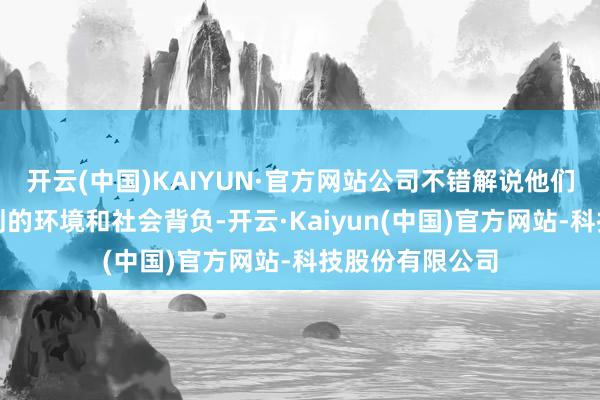 开云(中国)KAIYUN·官方网站公司不错解说他们承担了丛林筹划的环境和社会背负-开云·Kaiyun(中国)官方网站-科技股份有限公司