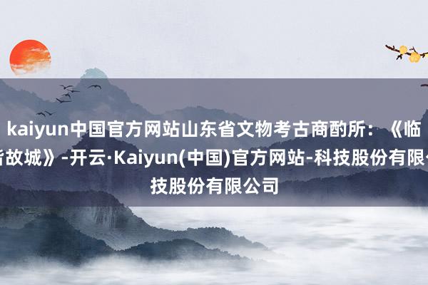 kaiyun中国官方网站山东省文物考古商酌所：《临淄皆故城》-开云·Kaiyun(中国)官方网站-科技股份有限公司