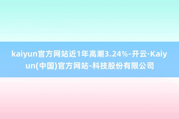 kaiyun官方网站近1年高潮3.24%-开云·Kaiyun(中国)官方网站-科技股份有限公司